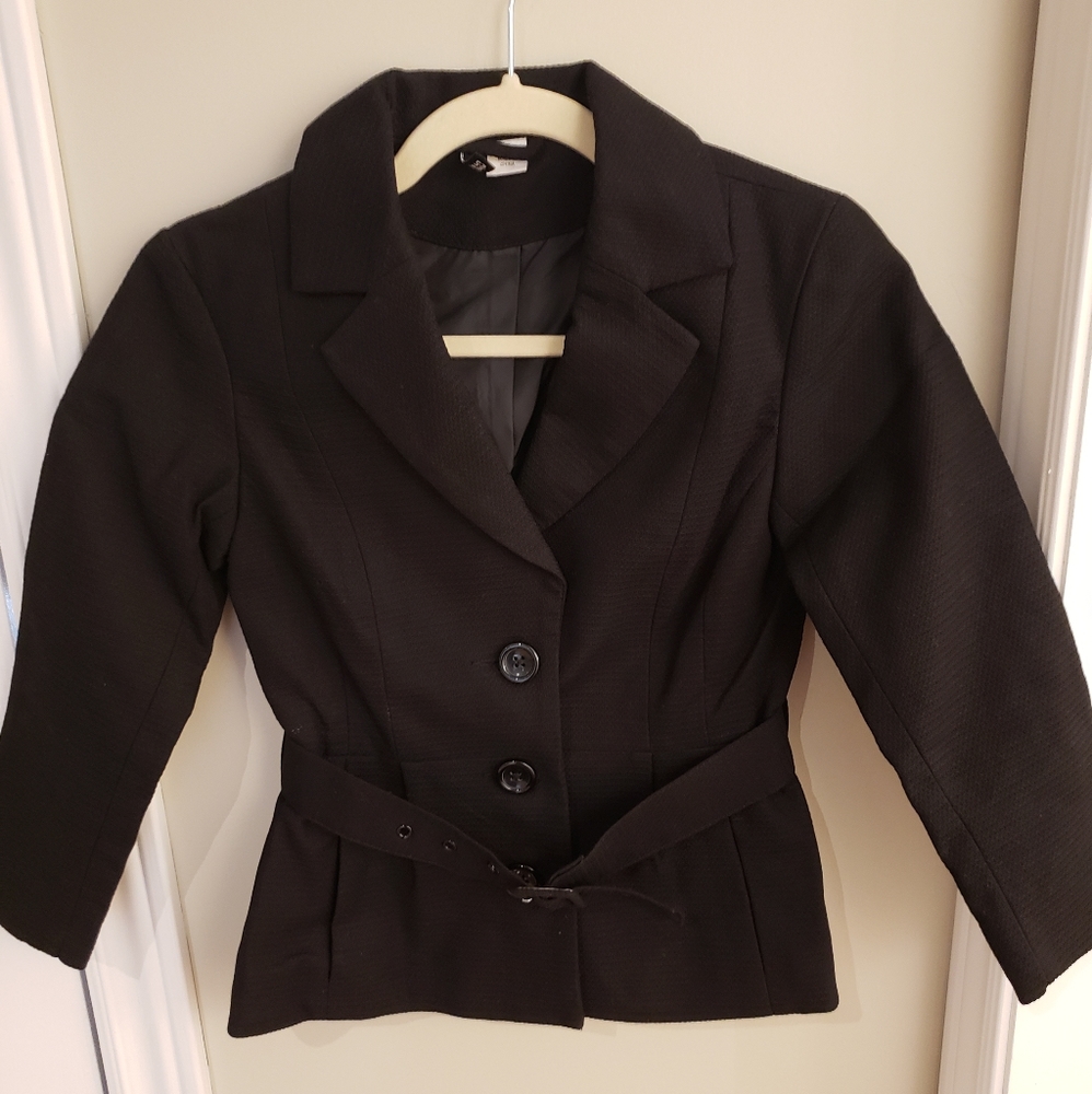 NWOT Peplum Belted Blazer